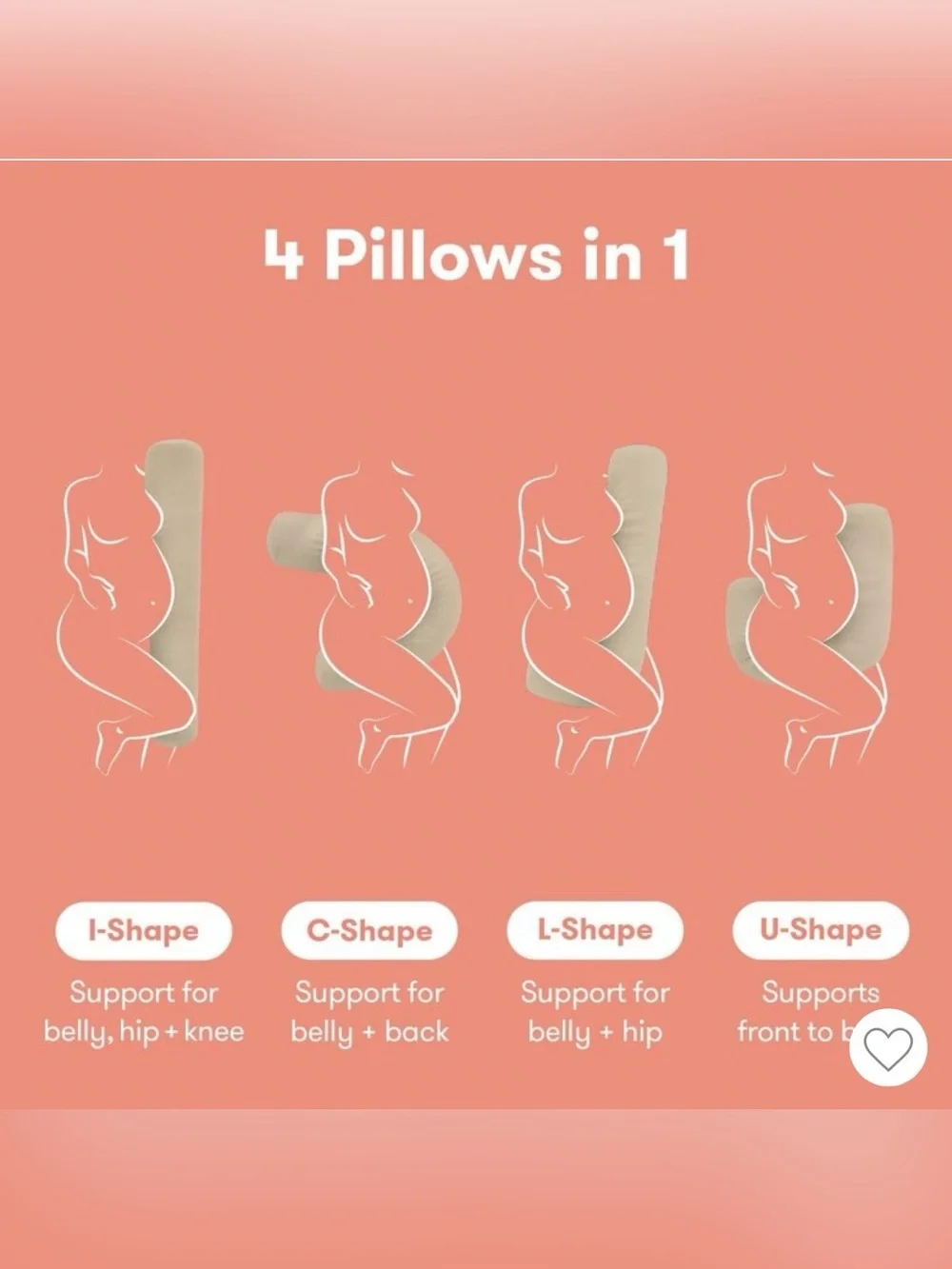 Frida Mom Cooling Adjustable Pregnancy Pillow